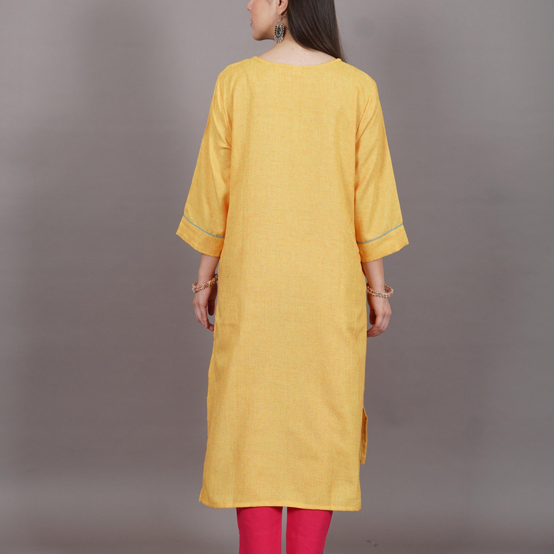 Plus size Cotton kurta Party Wear Yadya Threads Plus size Comfort