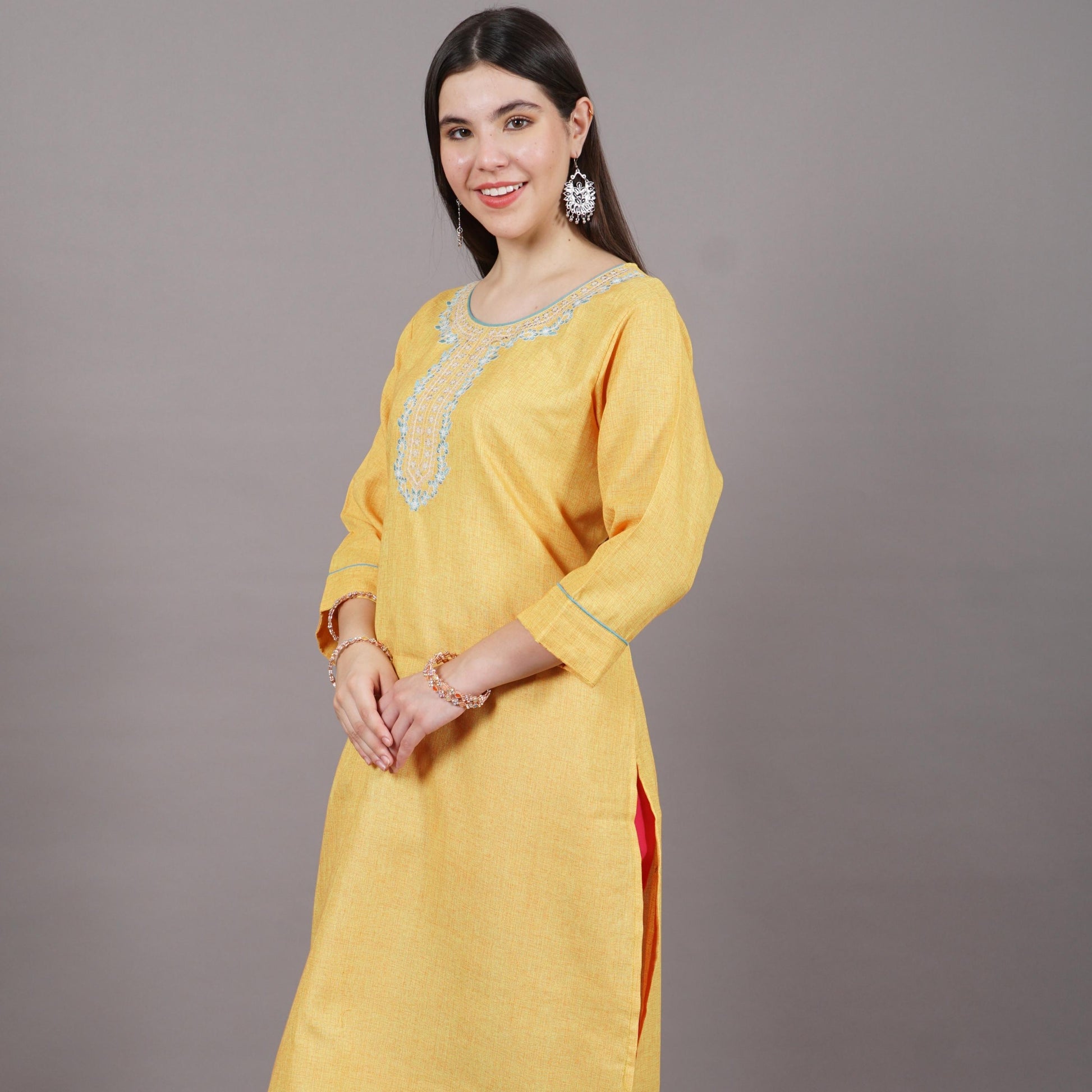 Plus size Cotton kurta Party Wear Yadya Threads Plus size Comfort