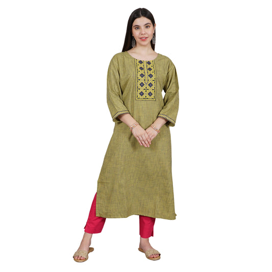 Plus size Cotton kurta Party Wear Yadya Threads Plus size Comfort