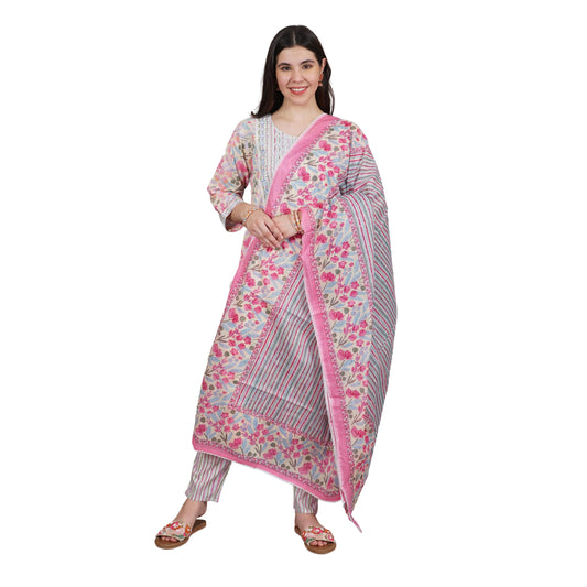 Cotton kurta set, Women kurta set