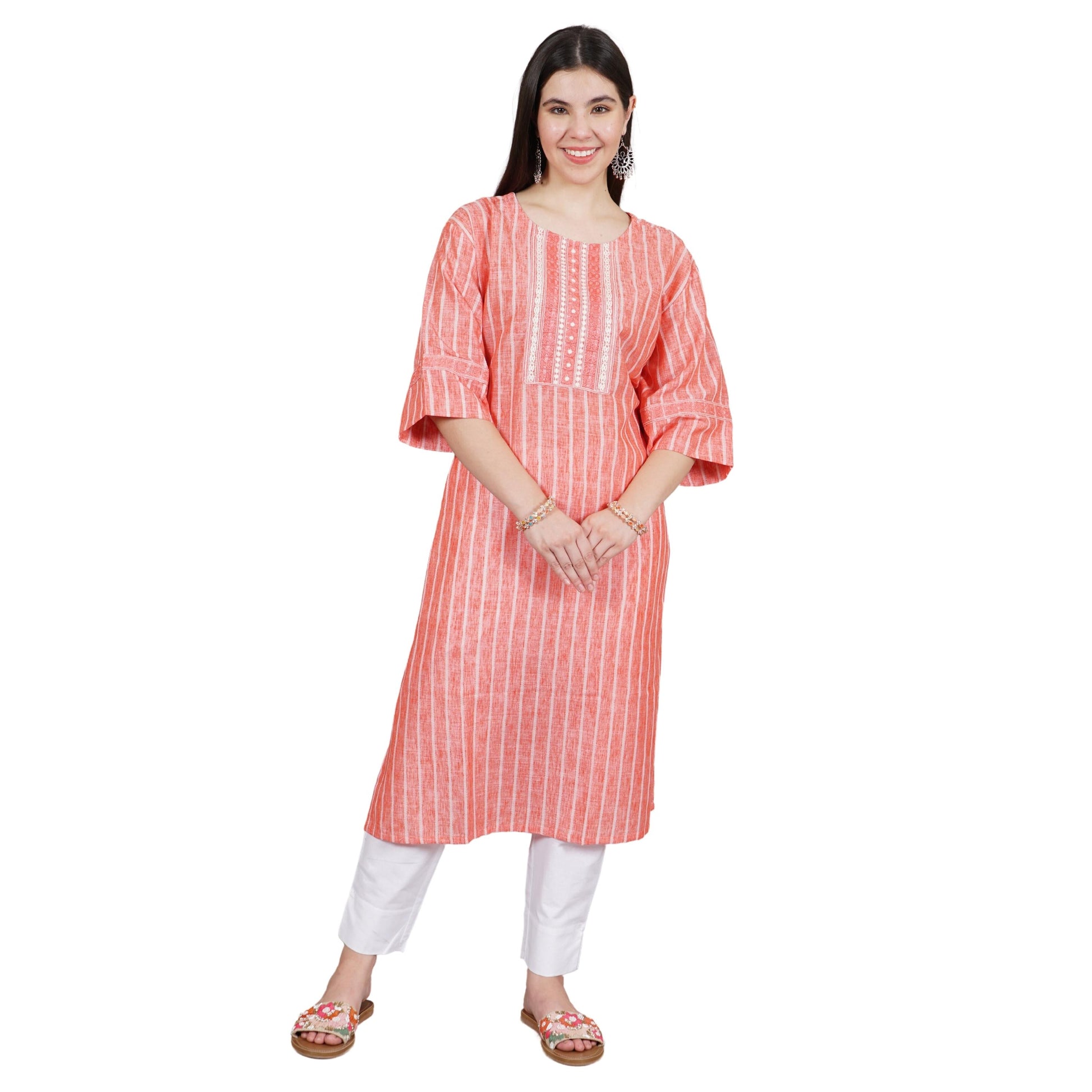 Plus size Cotton kurta Party Wear Yadya Threads Plus size Comfort