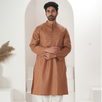 Men's Brown Kurta