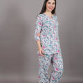 cotton nightsuit, yadya threads, cotton nightwear, cotton cord-set