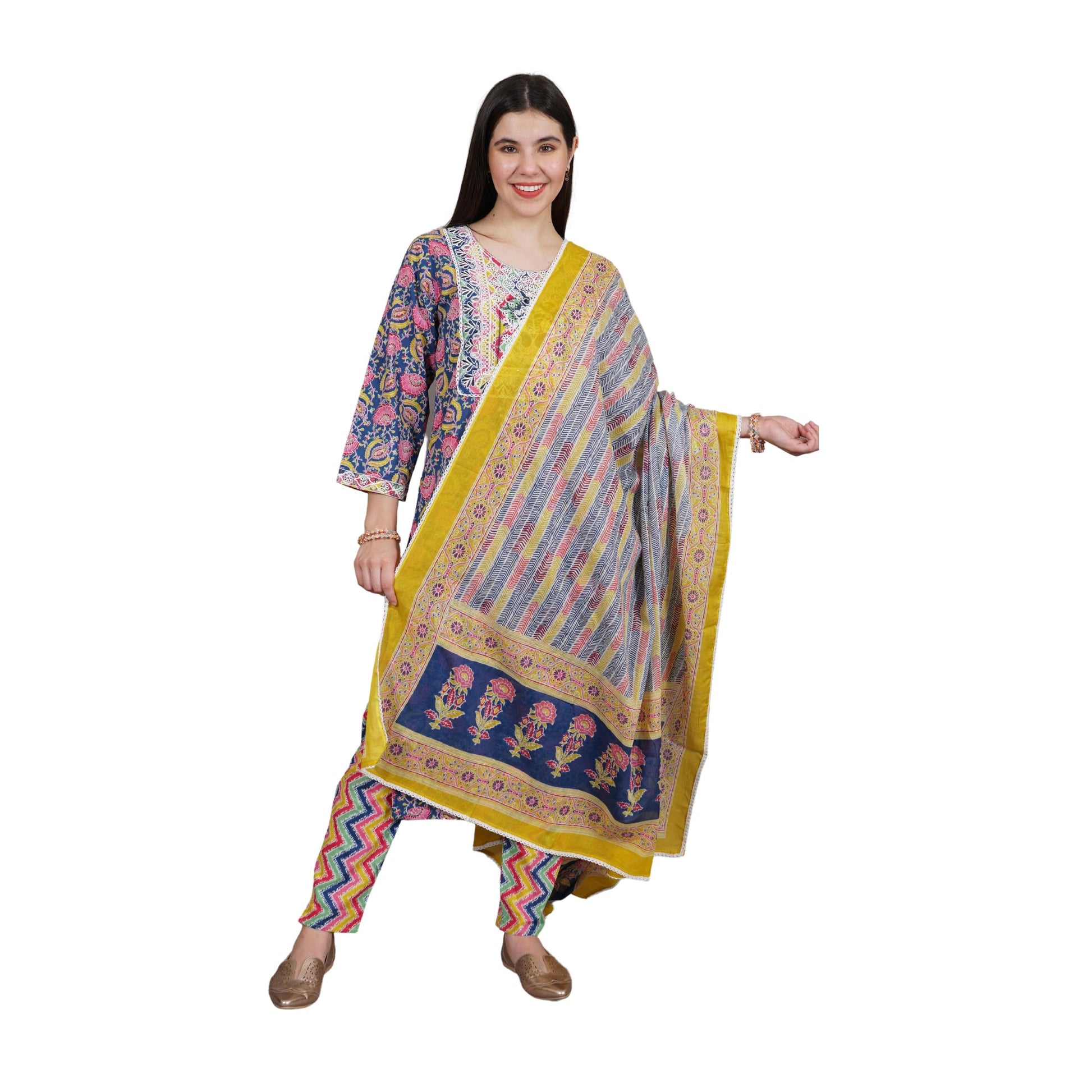 Cotton kurta set, Women kurta set