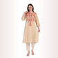 Yadya Embroidered Long Kurti Cream Viscose