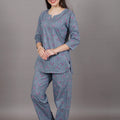 cotton nightsuit, yadya threads, cotton nightwear, cotton cord-set