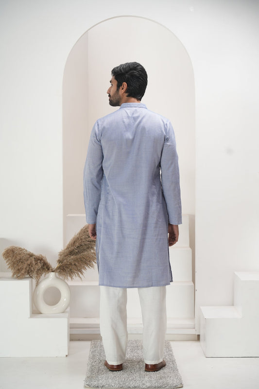 Men's Light Blue Kurta