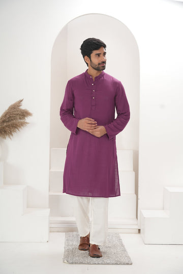 Men's Wine Kurta