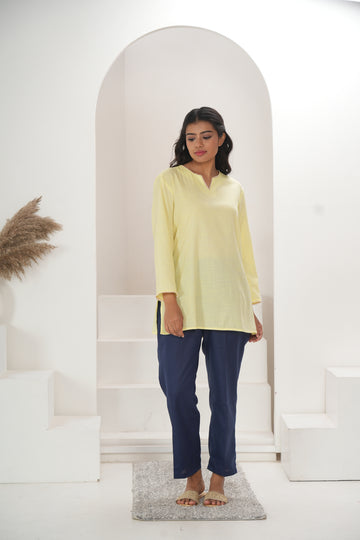 Women Lime Short Kurta