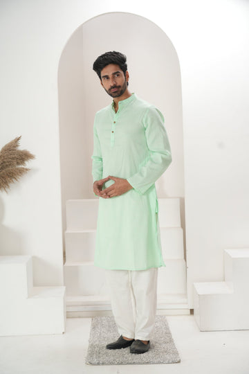 Men's Mint Green Kurta