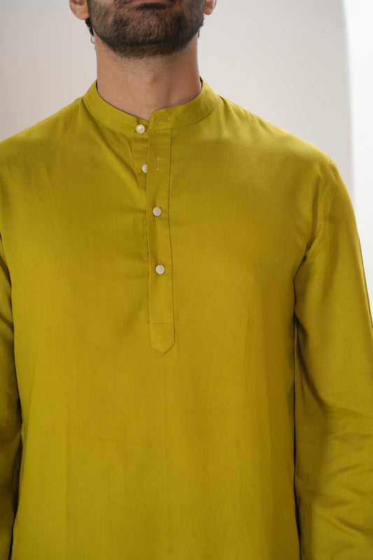 Men's Olive Kurta