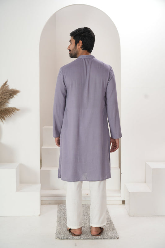 Men's Violet Kurta