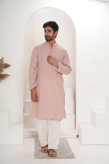 Men's Pink Kurta