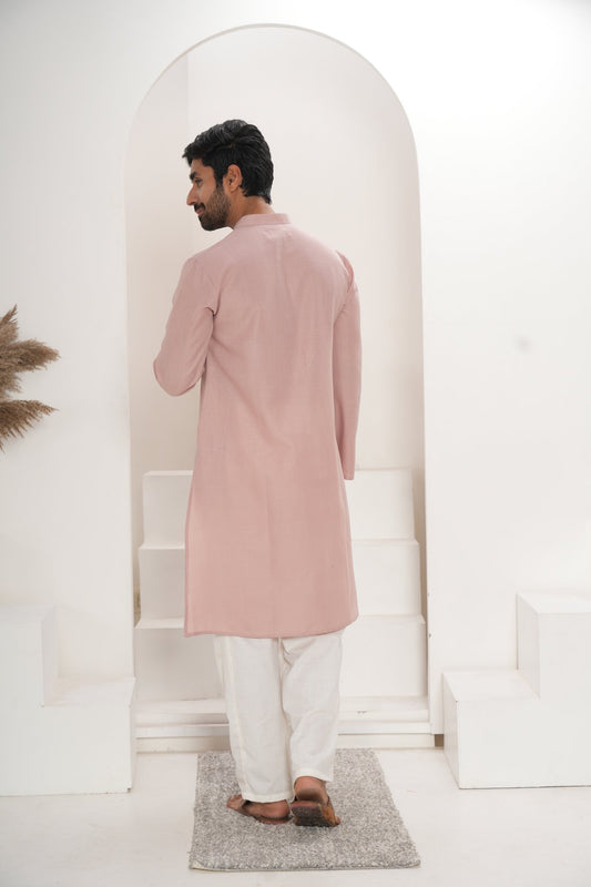 Men's Pink Kurta