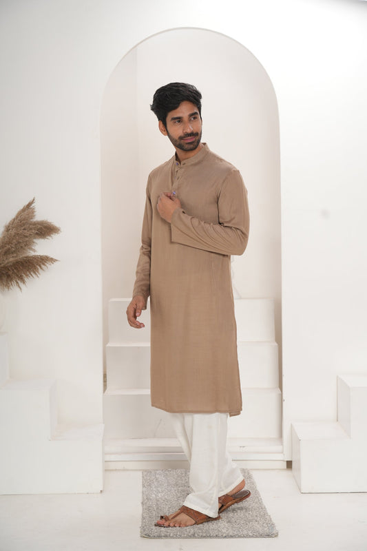 Men's Charcoal Kurta