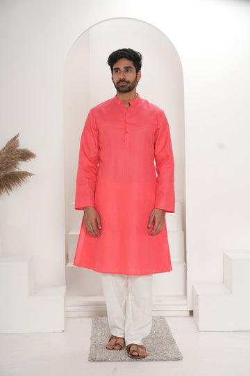 Men's Red Kurta