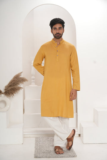 Men's Mustard Kurta