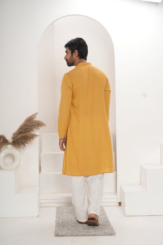 Men's Mustard Kurta