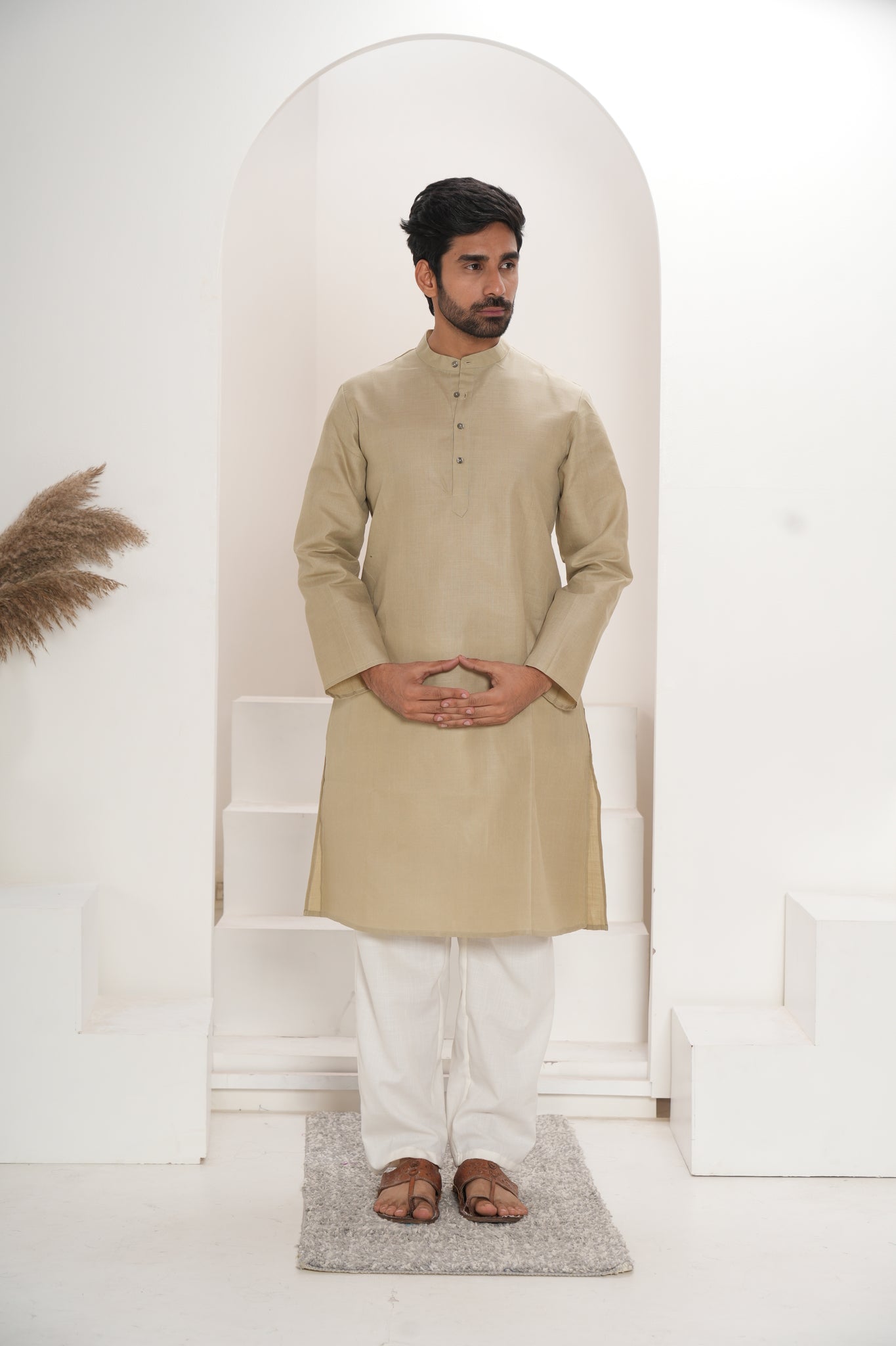 Men's Coffee Kurta