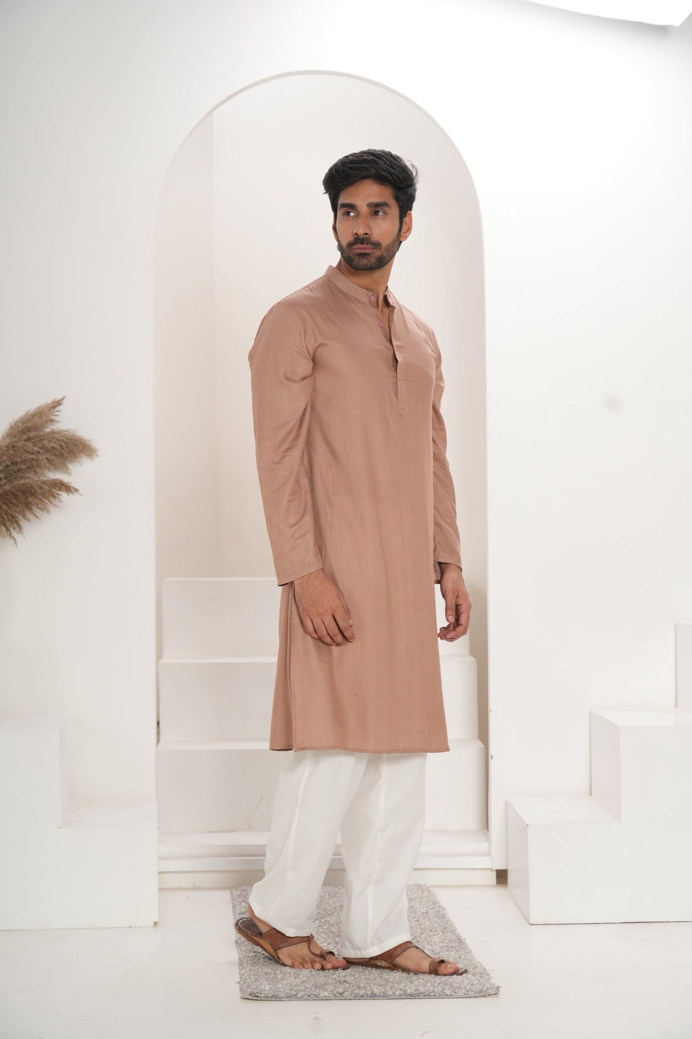 Men's Brown Kurta